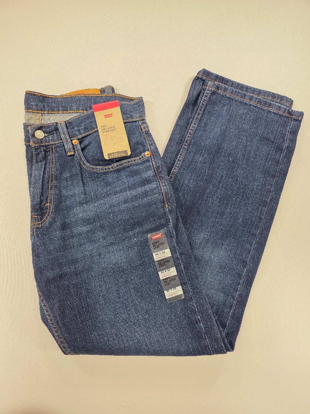 Levis 559 Relaxed Straight Jeans Mens 32x32 Blue Denim New with Tags NWT